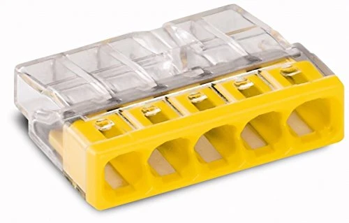 PREISFEHLER: Wago Steckklemme transparent 5-polig 0,5 bis 2,5mm² (100 Stück) für 0,24 EUR + 3 EUR Porto