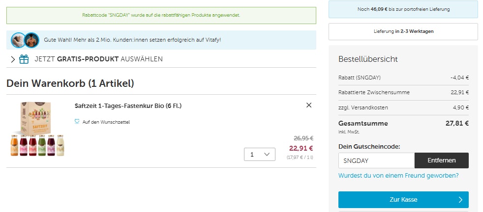 1699443803397 Singles' Day bei Vitafy 2023 Warenkorb