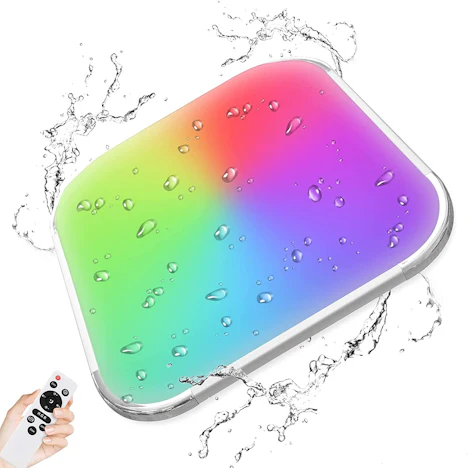 SWANEW RGB Dimmbar 36W LED Deckenleuchte mit Fernbedienung, 2700K-6500K