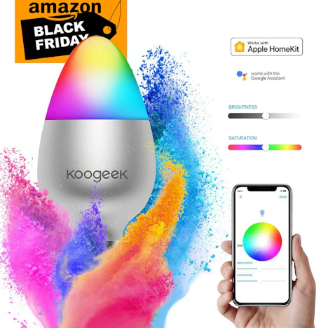 E27 Birne RGB Wifi 800LM, steuerbar via App dimmbare, kompatibel mit Alexa Echo