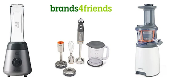 Günstige Kenwood Küchengeräte bei Brands4Friends - z.B. Smoothie 2Go Mixer für 35€