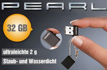 PConKey 32-GB-USB-Stick Square II für 11,80€ - 32GB USB 2.0 Stick