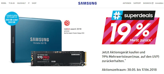 Samsung 970 Pro M.2. PCIe SSD 512GB (MZ-V7P512BW)