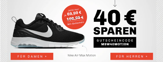Nike Air Max Motion LW SE für 70€