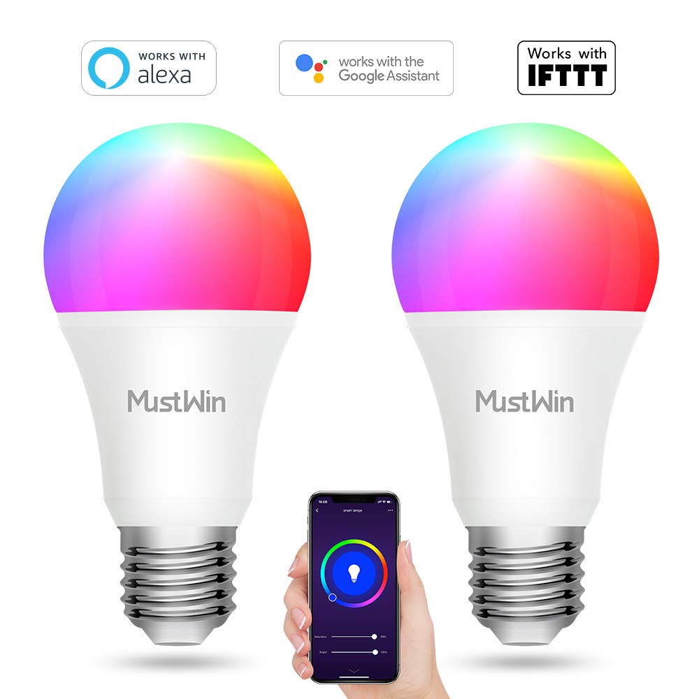40% OFF Smart Lampen E27 RGB Dimmbar Kompatibel mit Alexa Google Home IFTTT Warmweiß 