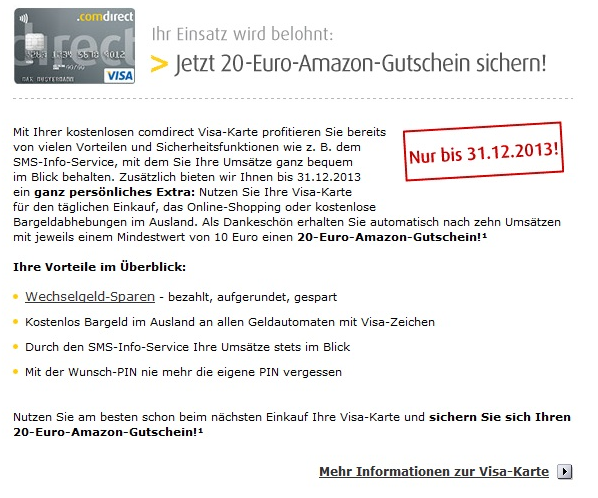 comdirect erhöht die Prämie auf 100€ *UPDATE4*