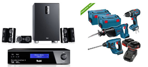 Gute Angebote bei eBay WOW - Bosch Werkzeugset für 479€, Teufel Consono 35 Mk2 Digital LE mit Dekoder für 380€