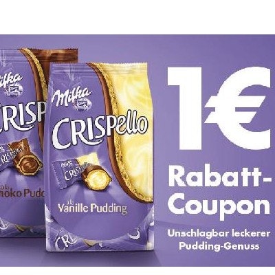 Milka Crispello - 1 Euro Rabattgutschein