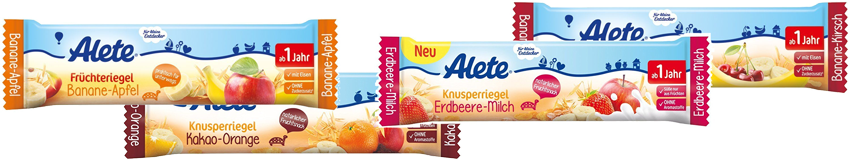 Alete Knusperriegel &amp; Früchteriegel für 11€ – 72-Riegel, 1800gr