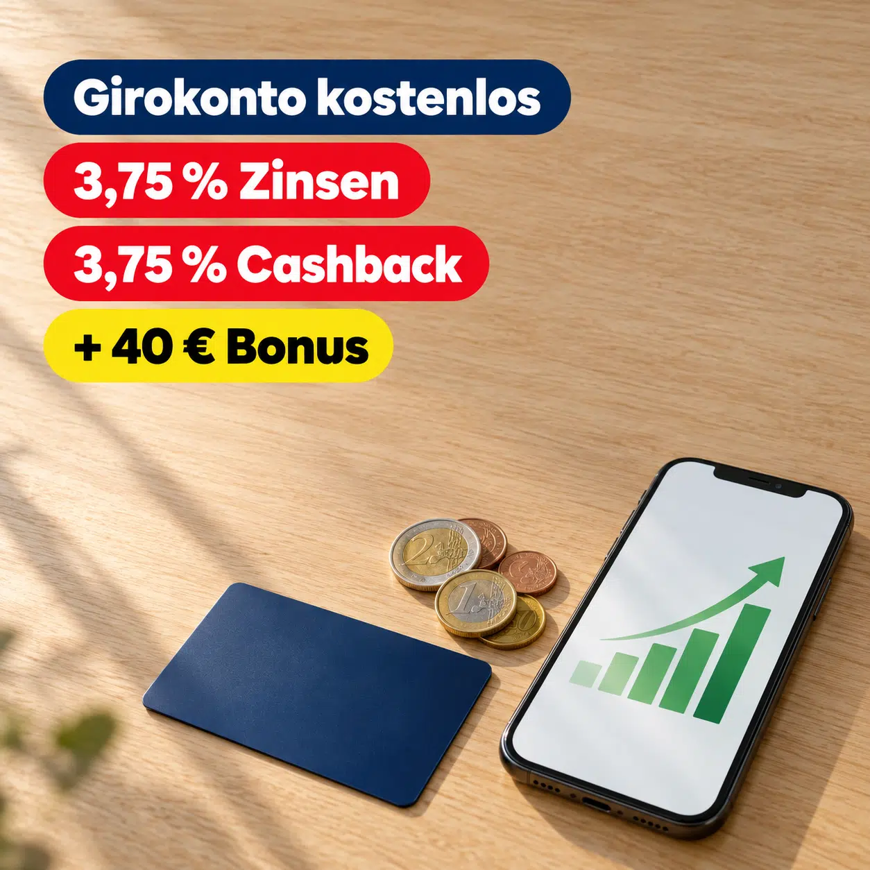 BBVA Girokonto kostenlos: 3,75 % Zinsen + 3,75 % Cashback für 6 Monate + 40 € Bonus