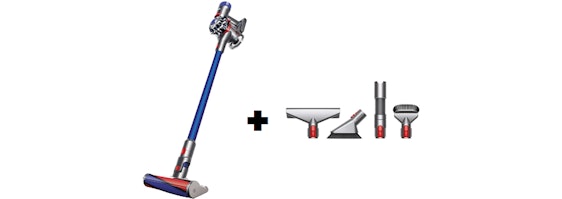 Dyson Fluffy V7 + Dyson Zubehör-Set (967768-01) für 296€ - kabelloser Zyklon-Staubsauger
