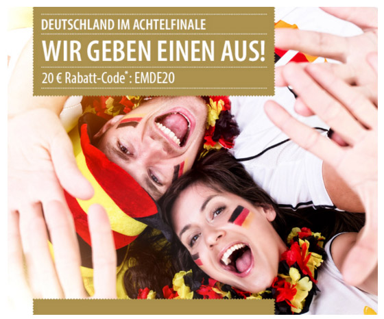 20€ Rabatt auf Erlebnis-Gutscheine von Jochen Schweizer ab 99€