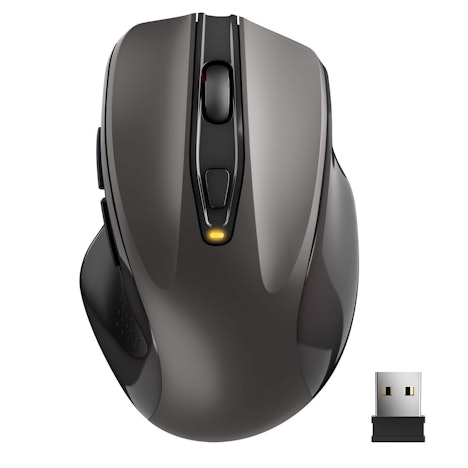 Wireless Maus 2.4G Funkmaus, Tragbar mit USB-Nano-Empfänger, 6 Tasten