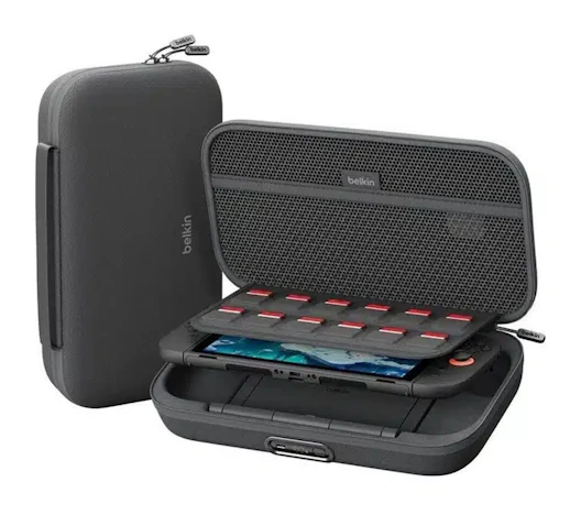 Belkin Gaming Tasche Pro (Anthrazit) für Nintendo Switch 2 inkl. 10K Powerbank (mit LED Anzeige) für 67,99€ statt 79,99€