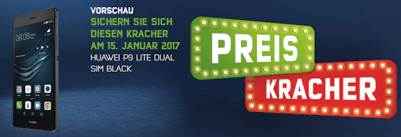 Mobilcom-debitel Preiskracher: Huawei P9 lite Dual für 210€ - 5,2" Smartphone mit Quadcore, 3GB RAM und Dual-SIM