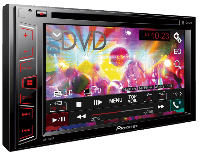 Pioneer AVH-270BT für 204€ - 6,2" Doppel-Din Autoradio mit Bluetooth