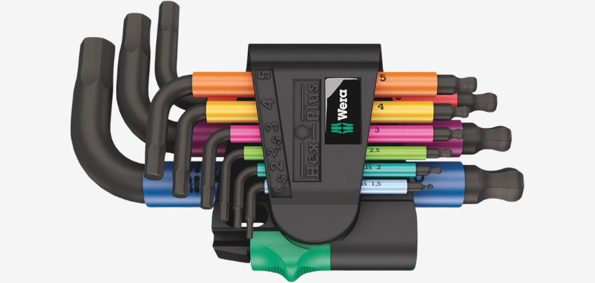 Farbenfrohes Profi-Werkzeug! 🛠️ Wera Hex-Plus Multicolour 2 Winkelschlüsselsatz jetzt 21€ 🌈