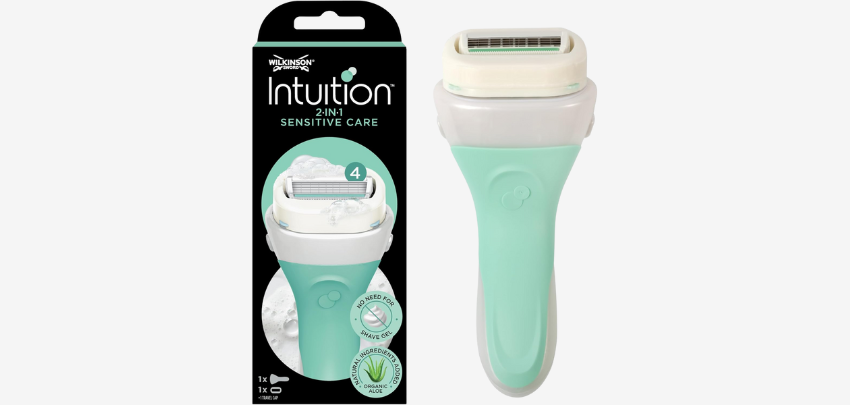 Wilkinson Intuition Sensitive Care für 6€ - schäumt &amp; pflegt, mit Schwenkkopf &amp; rutschfesten Griff