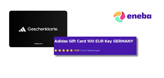 100€ ADIDAS Gift Card für nur 88€ - Jetzt digitalen Key sichern und 13€ sparen!