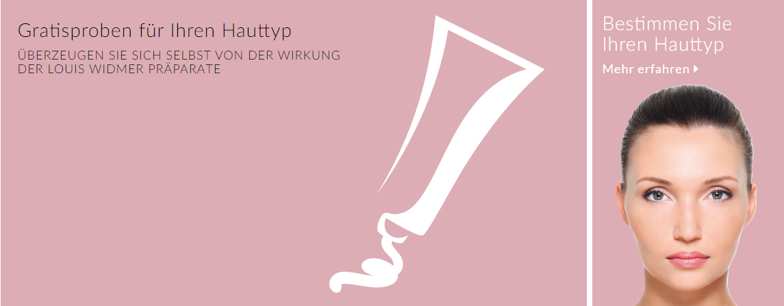Louis Widmer Gratisproben für jeden Hauttyp
