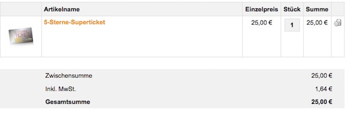 5 Sterne Superticket bei Cinestar im Angebot