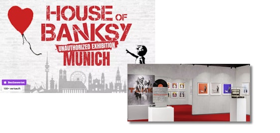 House of Banksy München für 15€ - Street-Art-Schau, 200+ Werke, barrierefrei