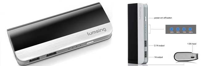 Lumsing Powerbank mit 10400mAh für 12,99€