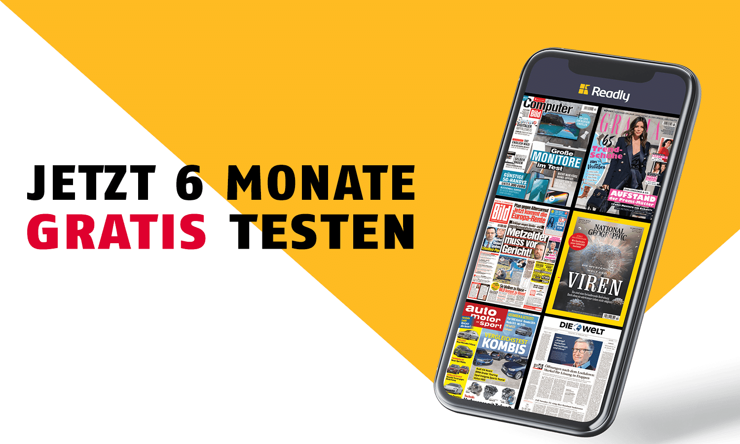 6 Monate gratis Readly lesen 🤓📚 - über 5.000 Magazine als E-Paper, auf bis zu 5 Geräten