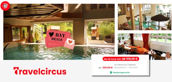 Hotel Menzhausen nur 109€/Person für 2 Tage - Wellnessbereich, Sekt-Frühstück, 3-Gang-Menü