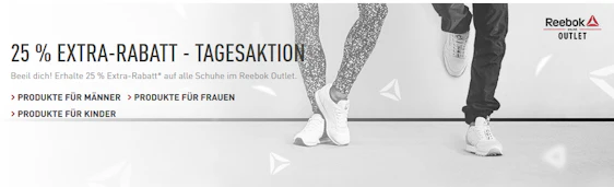 25% Extra-Rabatt auf reduzierte Sneaker bei Reebok - z.B. Classic Leather Sneaker für 52€