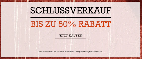 Bis zu 50% Rabatt im Converse-Sale - kostenloser Versand und 15% Extra-Rabatt bei Newsletter-Anmeldung
