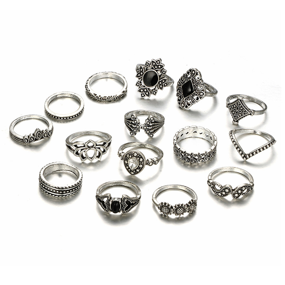 15er Pack Finger Ring Set, Bohemiane Ringe, für 5,99€ inkl. Versandkosten 