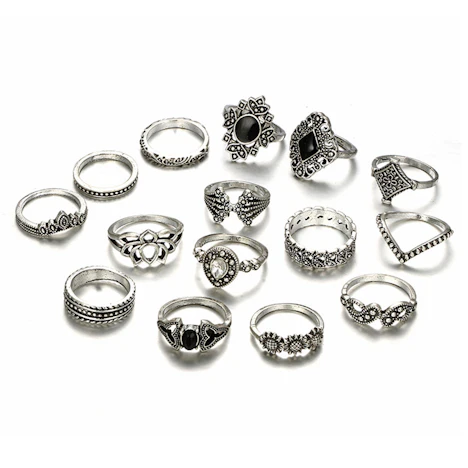 15er Pack Finger Ring Set, Bohemiane Ringe, für 5,99€ inkl. Versandkosten