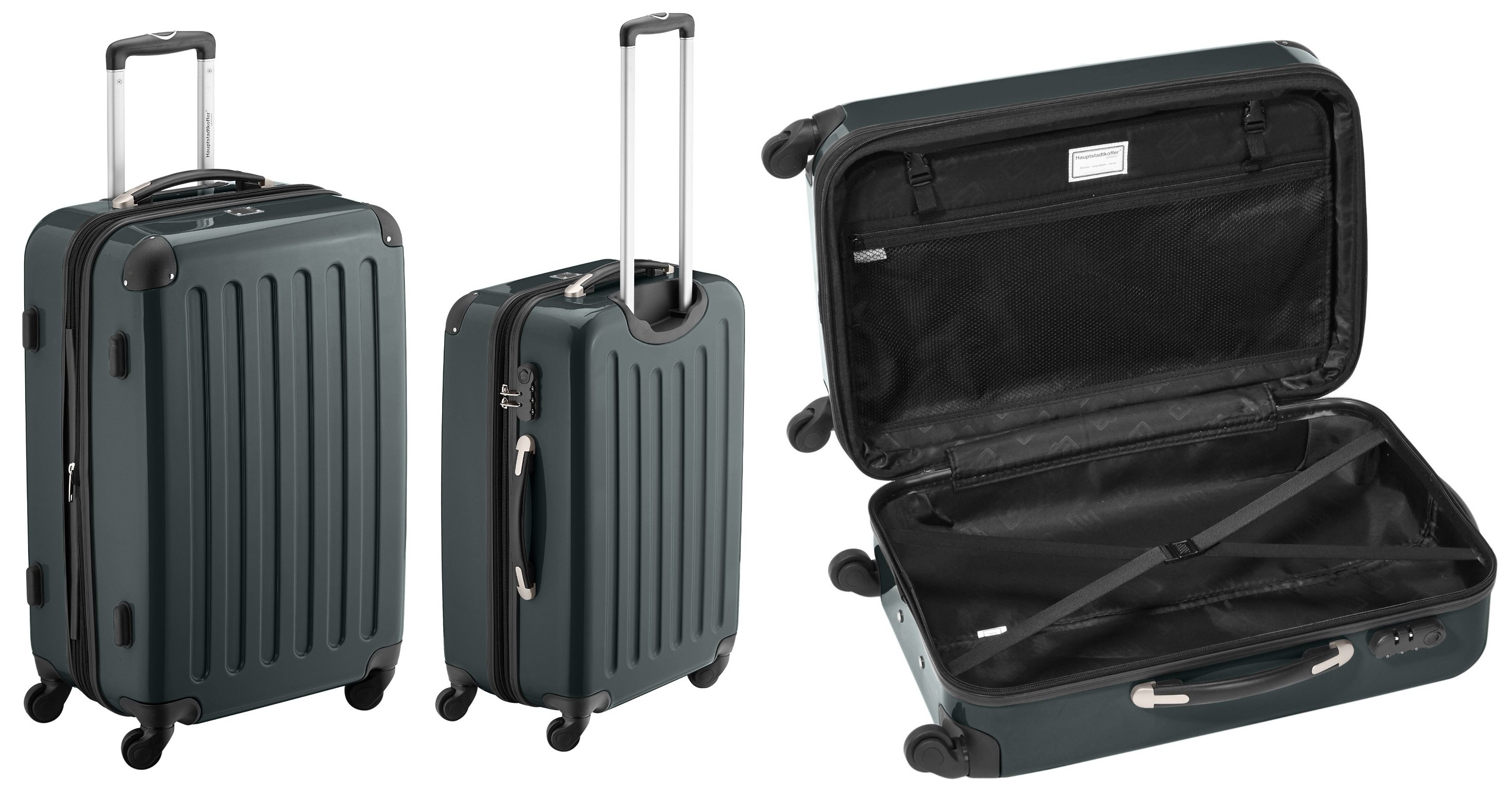 Hauptstadtkoffer Alex Spinner 65 cm waldgrün für 40€ - Hartschale mit 74 Liter