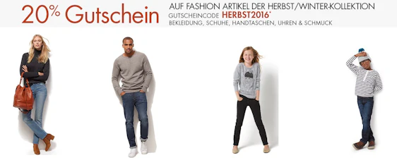 20% Rabatt auf Herbst-Fashion bei Amazon - gilt auch für bereits reduzierte Artikel