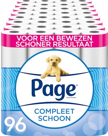 Nur bis Mitternacht! 96 Rollen Page Toilettenpapier für 34€ – mit geprägtem Welpen-Druck und 3D Wave-Textur