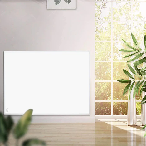 wolketon 300W ultraflache Infrarotheizung, mit Thermostat IP54 Heizpaneel IR Infrarot-Elektroheizung
