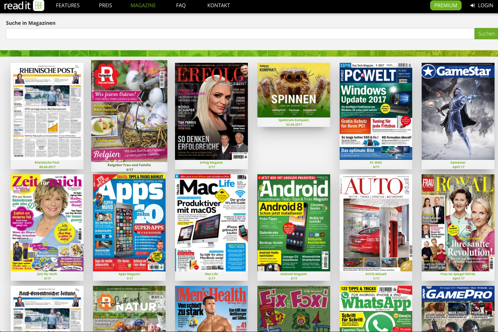 Kostenlos Zeitung &amp; Magazine lesen!!!!