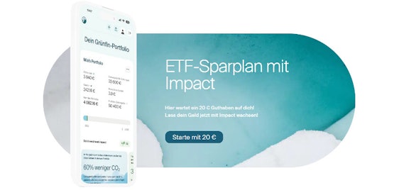 Vorbei! Grünfin nachhaltiger ETF-Sparplan mit 20€ Startguthaben 🍀 schon ab 1€ Einlage