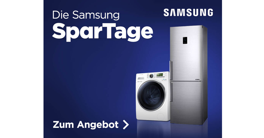 Samsung SparTage bei AO.de - Bis zu 15% Rabatt auf Großelektro