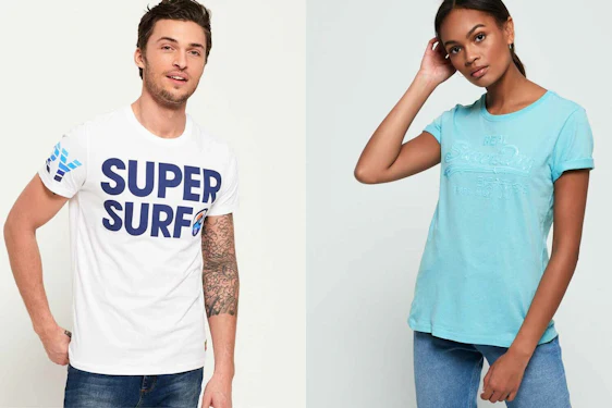 Superdry T-Shirts für Männer und Frauen für 13,95 Euro