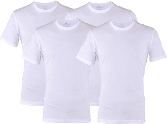 Tom Tailor Basic T-Shirt 4er Pack für 20€ - mit Rund- oder V-Halsschnitt