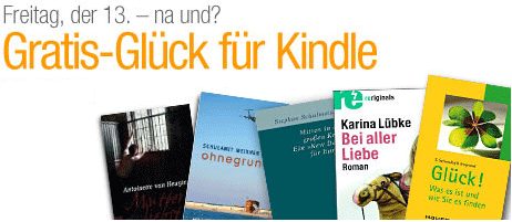 5 Gratis-eBooks bei Amazon