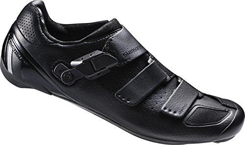 Shimano Erwachsene Fahrradschuhe Rennradschuhe SH-RP9L GR. 41 Breit SPD-SL Klett-/Ratschenv. CF, ESHRP9NC410EL00