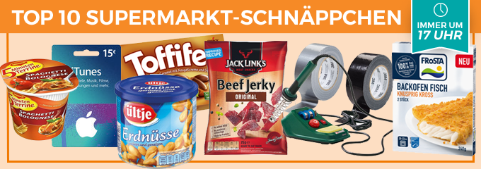 Top 10 Supermarkt-Schnäppchen der KW 41 - z. B. 50m Gewebe-Klebeband für 2,59€