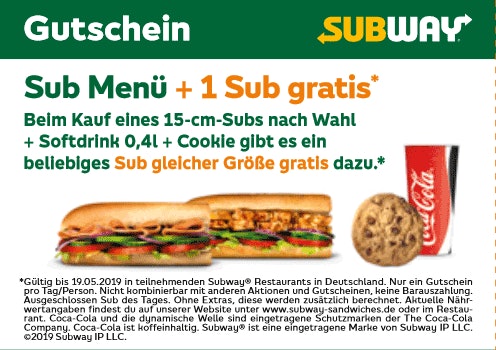 Subway Gutschein Pdf