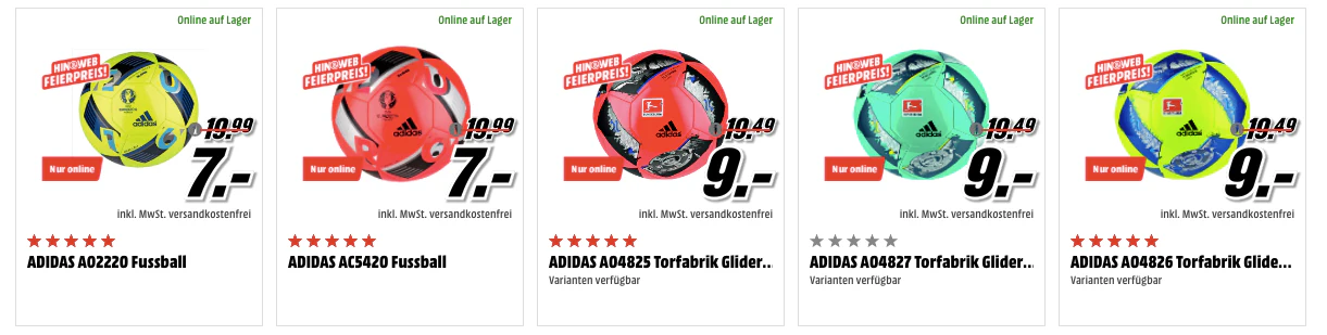 Ball Adidas Schnaeppchen