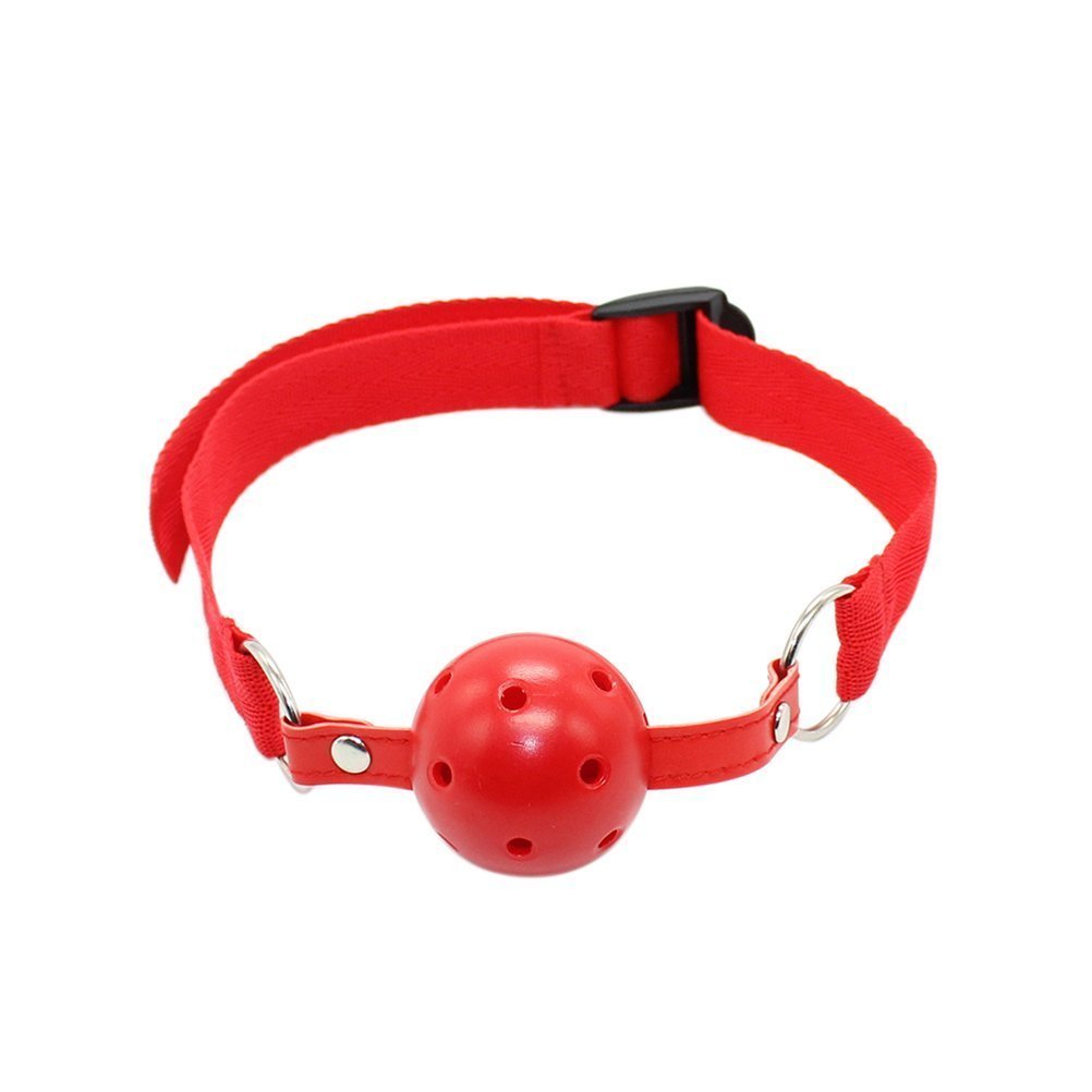 Greenpinecone® BDSM Bondage Erotik Rot Ballknebel Mundknebel knebel Gag 0.5€