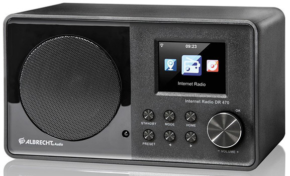 Albrecht Internetradio DR 470 für 81€ - DLNA-fähiges Tischradio