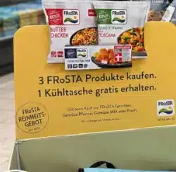 Kühltasche gratis bei Kauf von 3 Frosta-Produkten (lokal)